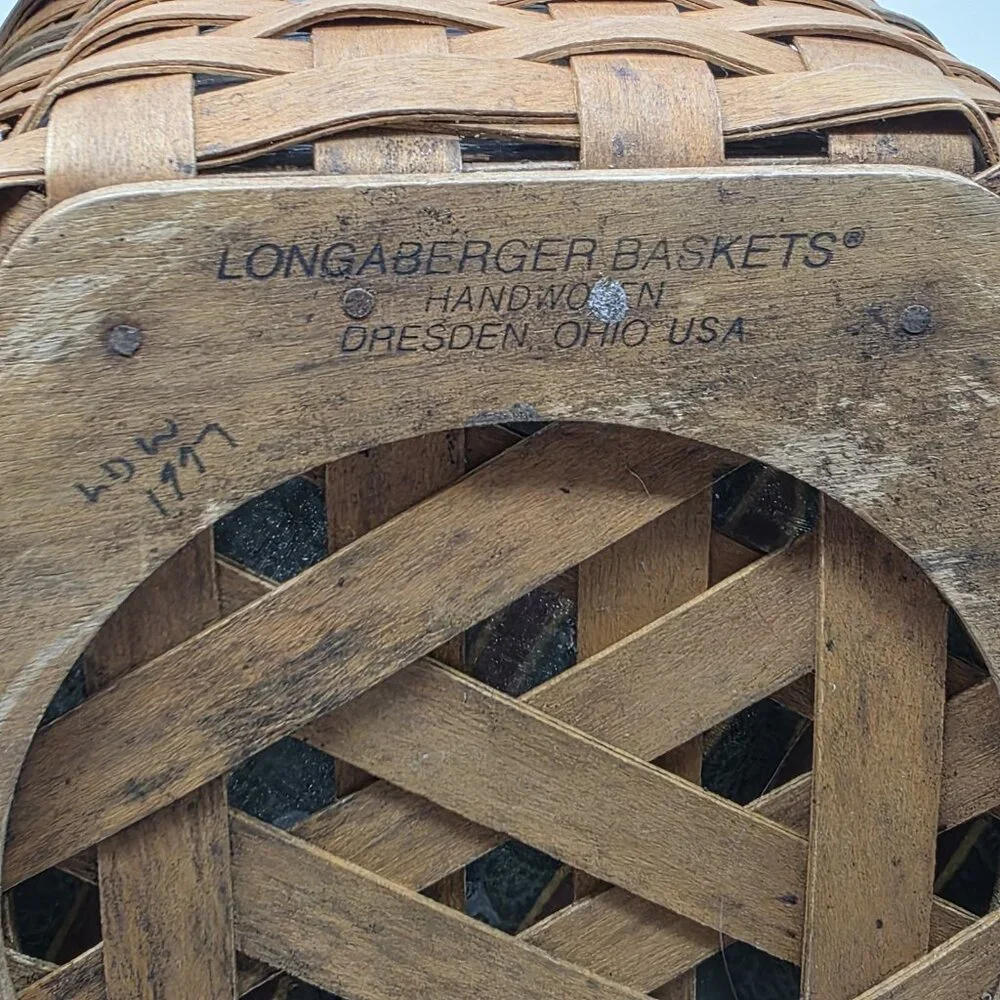 Vintage Longaberger 1997 Christmas Snowflake Basket Liner Protector USA Holiday